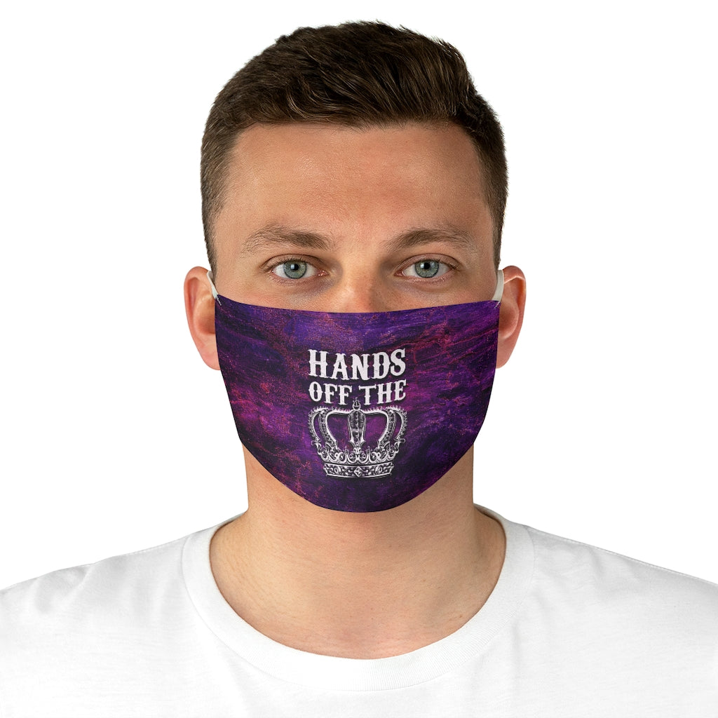 HANDS OFF THE CROWN Fabric Face Mask