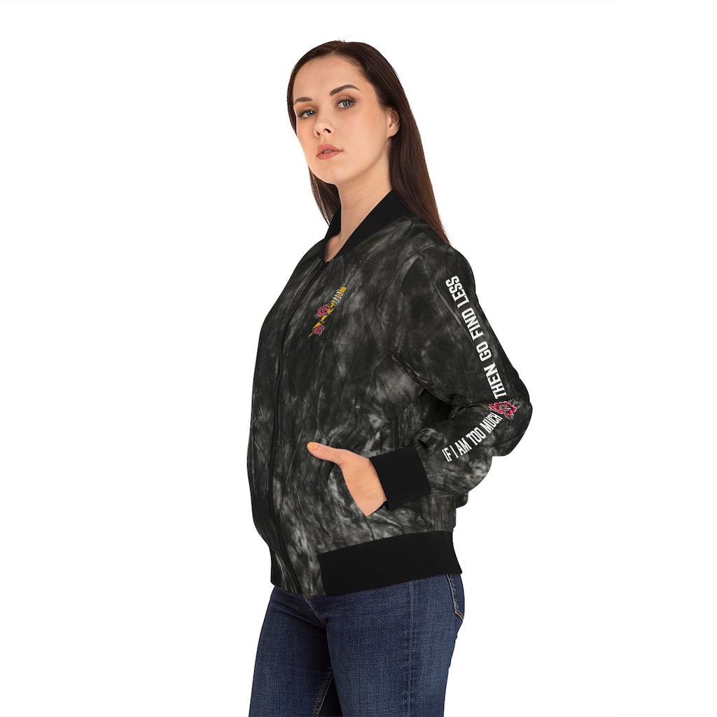TOO MUCH FIND LESS Women's Bomber Jacket