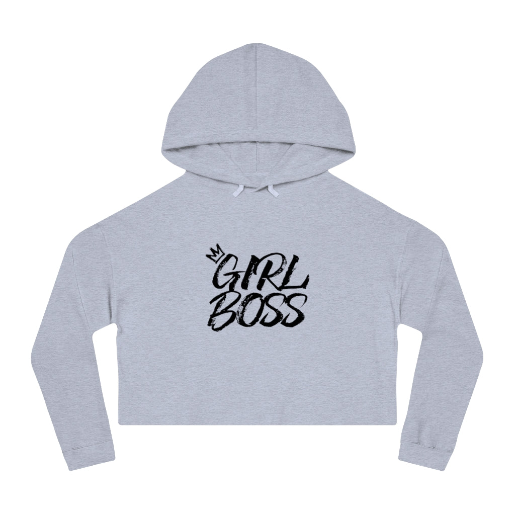 GIRL BOSS Cropped Hooded Sweatshirt