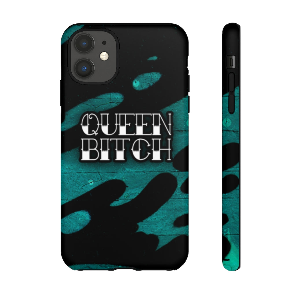 QUEEN BITCH TITLE GRAFFITI Tough Phone Case