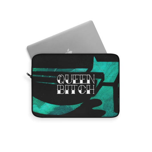 QUEEN BITCH TITLE GRAFFITI Laptop Sleeve