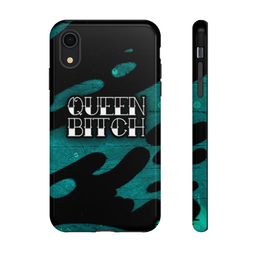 QUEEN BITCH TITLE GRAFFITI Tough Phone Case