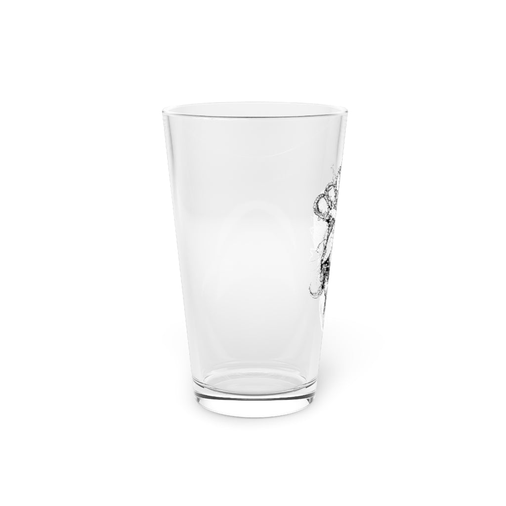 LONG LIVE THE QUEEN SKULL PINT GLASS