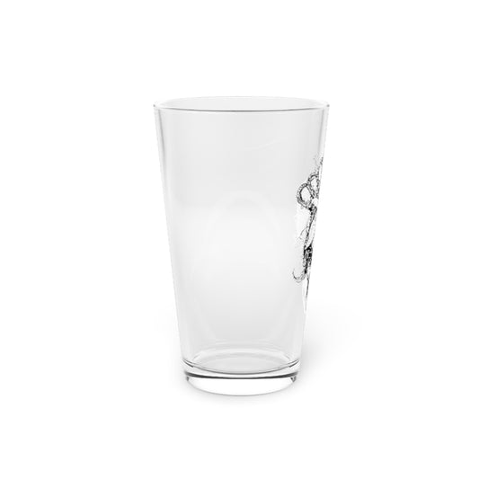 LONG LIVE THE QUEEN SKULL PINT GLASS