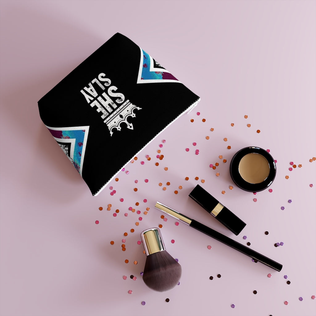 SHE SLAY Cotton Cosmetic Bag