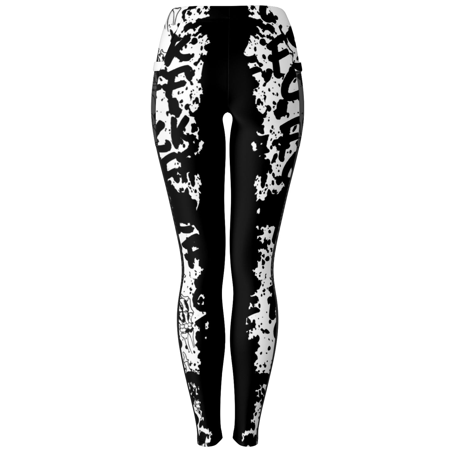 F*CK OFF Mesh Pocket Leggings