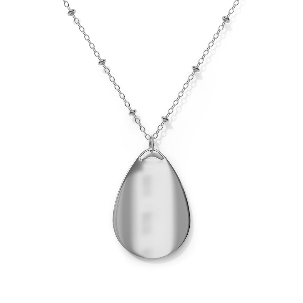 QUEEN BITCH Oval Necklace