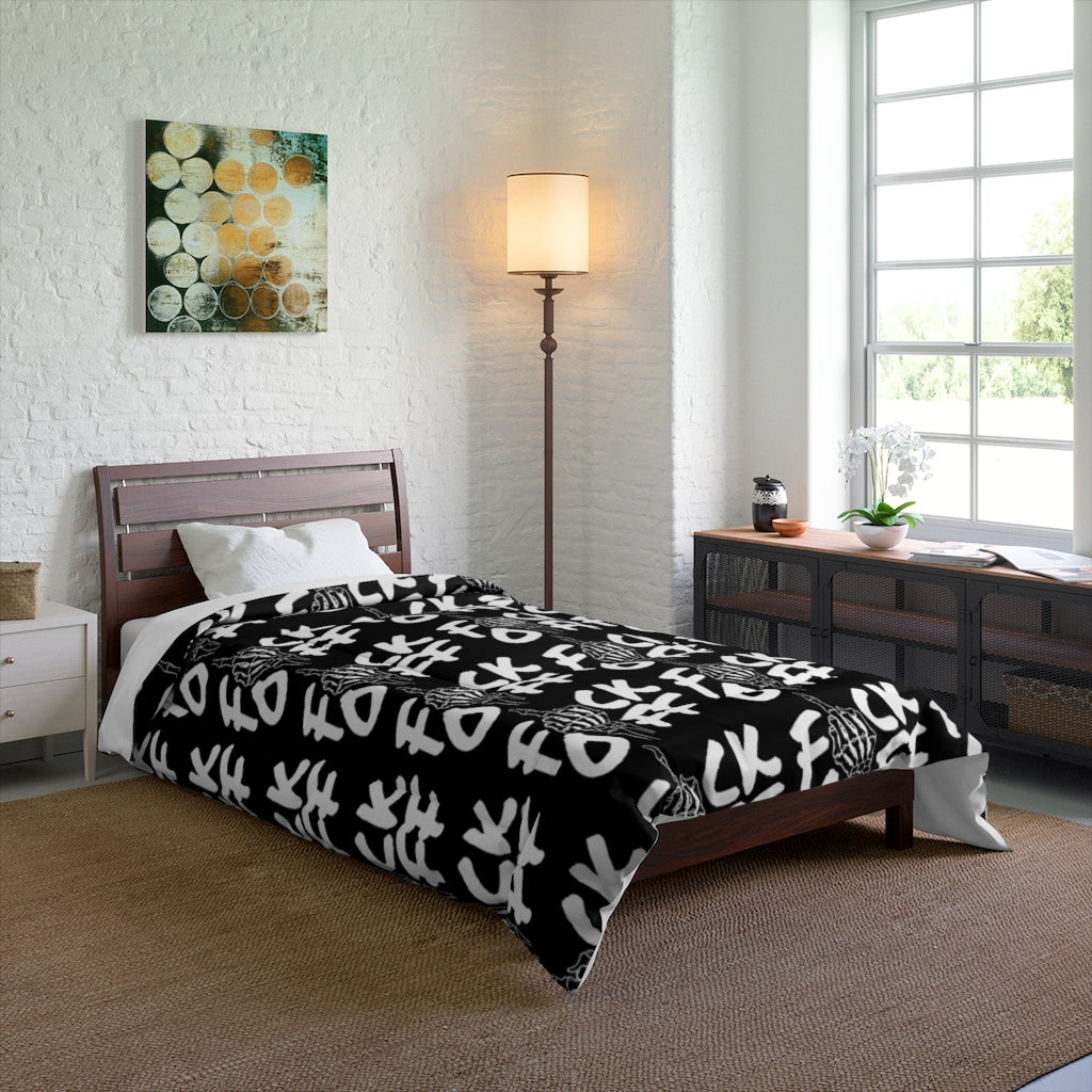 F*CK OFF BLACK Comforter