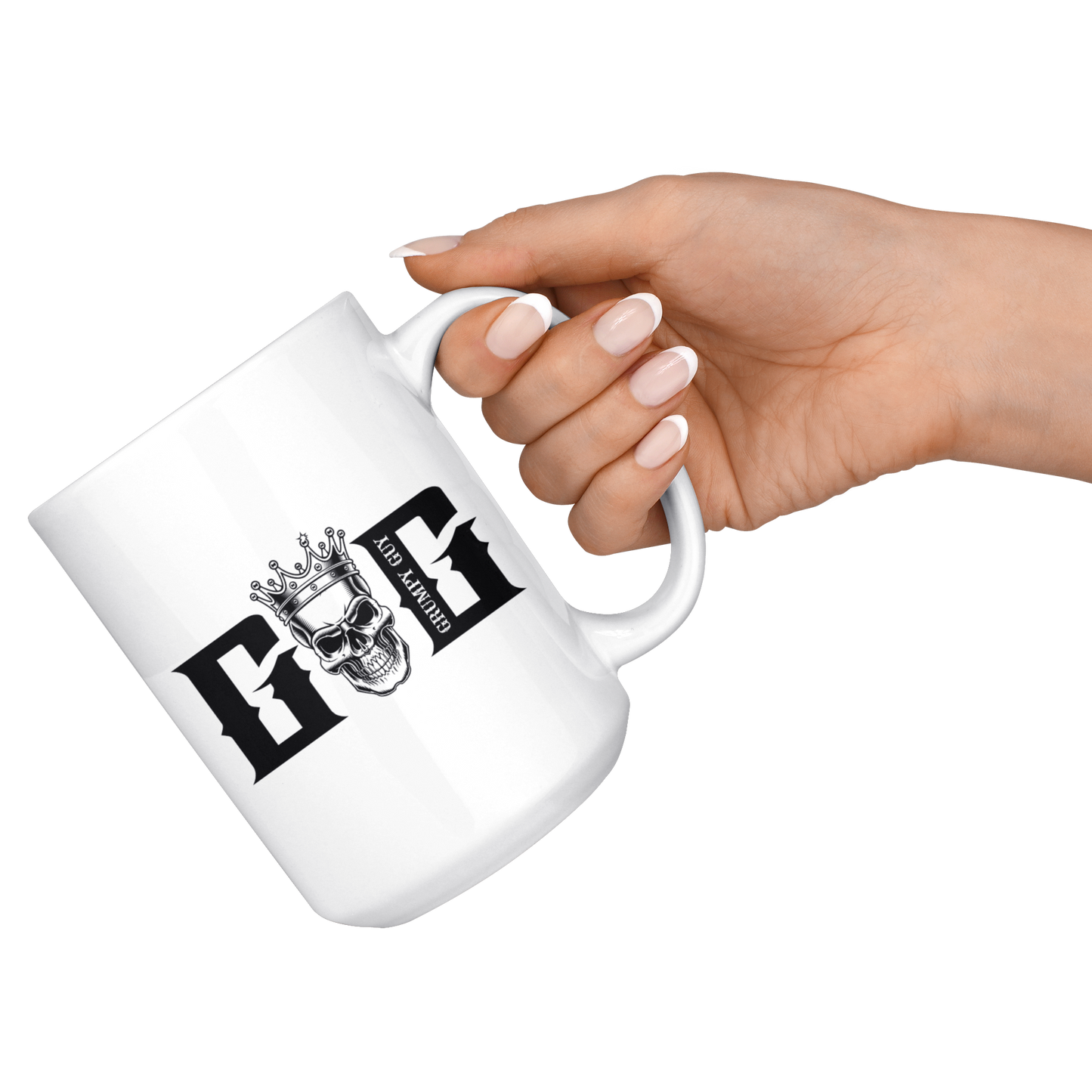 GRUMPY SKULL MUG