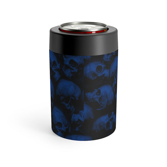 GRUMPY ASS GUYS CLUB BLUE SKULL Can Holder