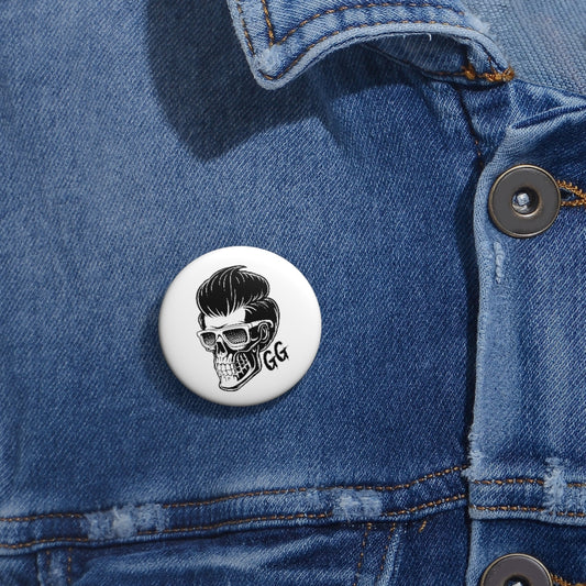 GRUMPY GUY GLASSES Pin Buttons