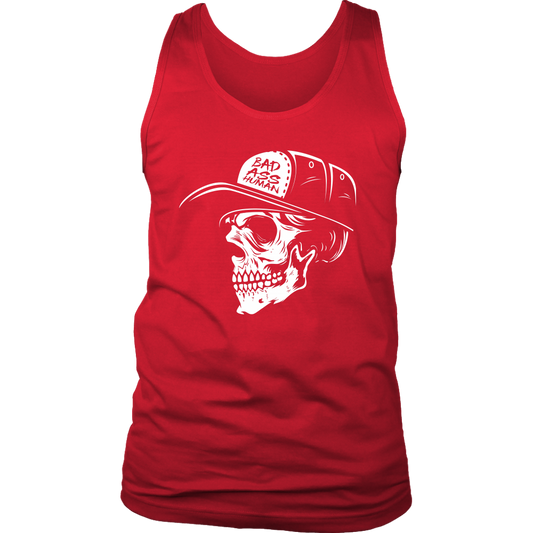 BAD ASS HUMAN SKULLCAP MENS TANK