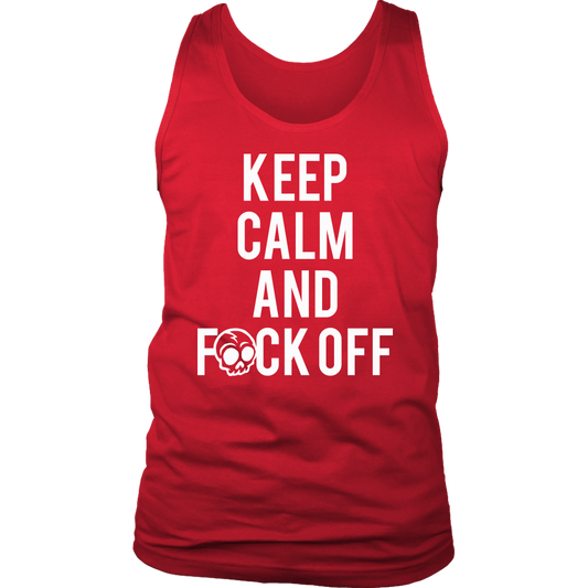 KEEP CALM AND F*CK OFF MENS TANK