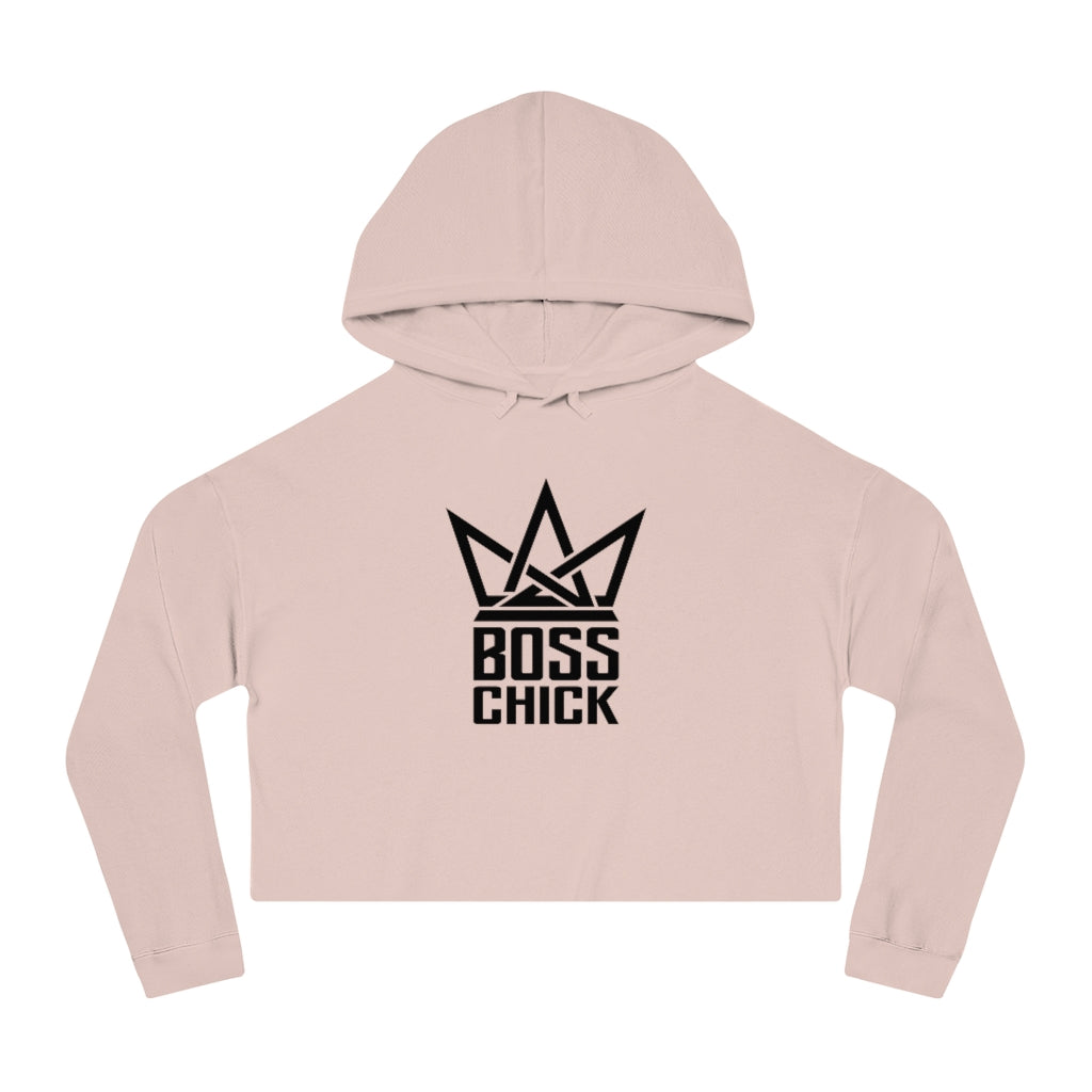 BOSS CHICK Cropped Hooded Sweatshirt