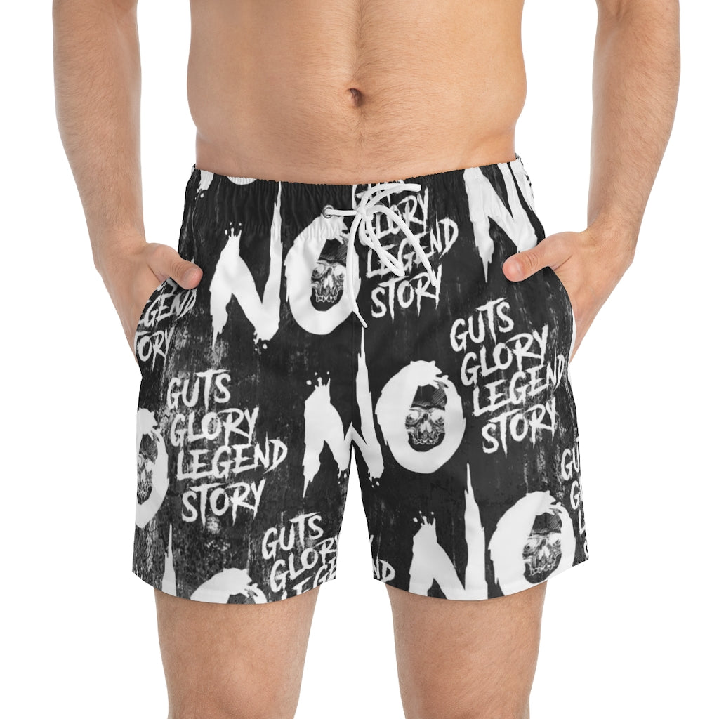 NO GUTS NO GLORY Swim Trunks