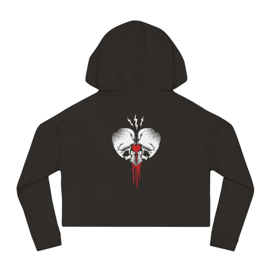 CREATE DESTROY Cropped Hooded Sweatshirt