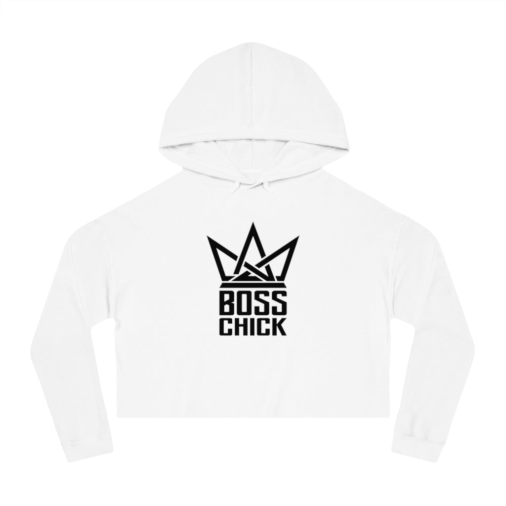 BOSS CHICK Cropped Hooded Sweatshirt