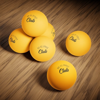 BAD ASS BITCHES CLUB Ping Pong Balls, 6 pcs