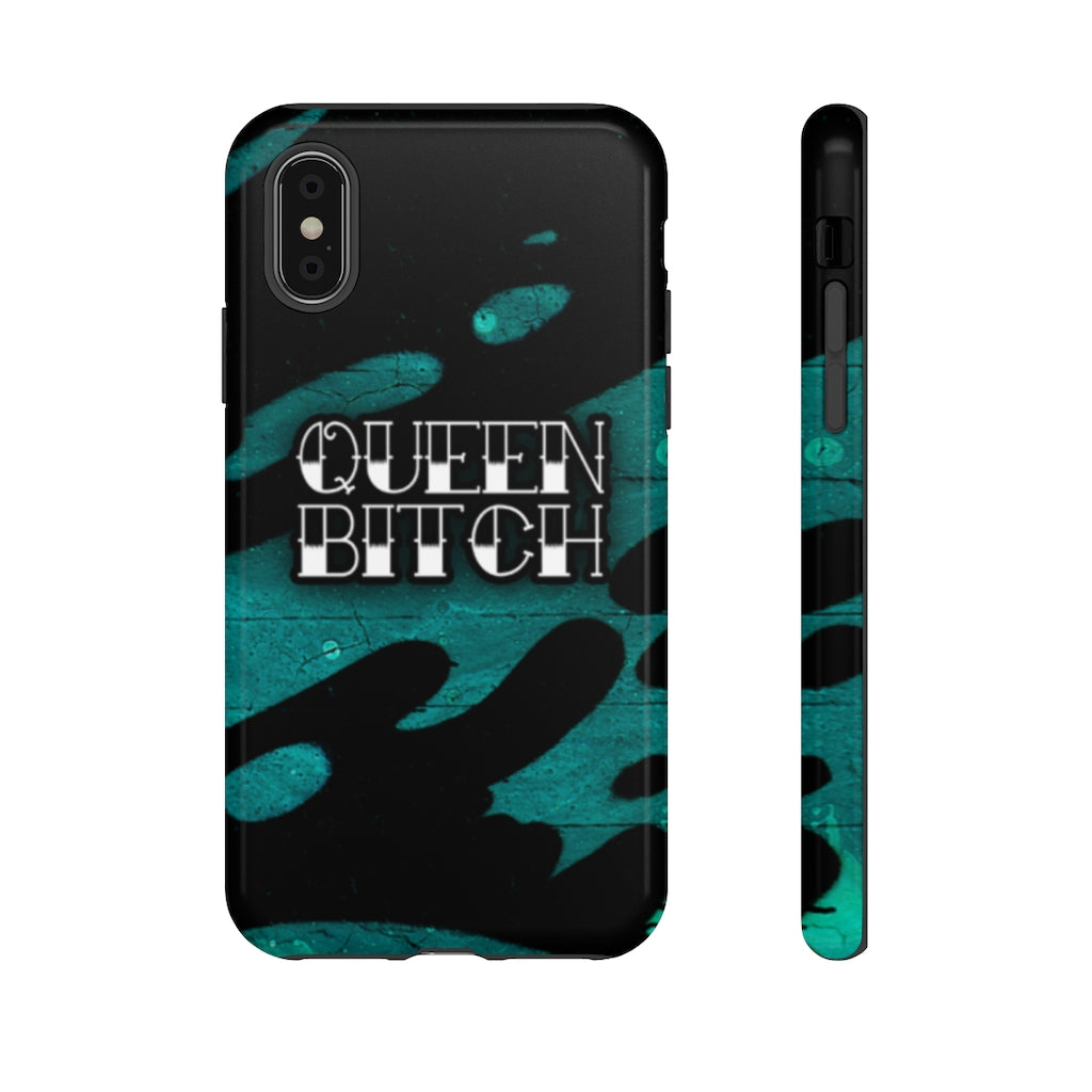QUEEN BITCH TITLE GRAFFITI Tough Phone Case