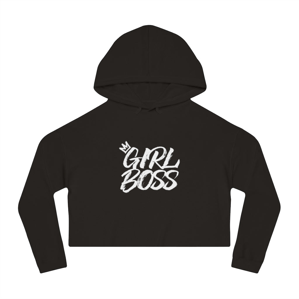 GIRL BOSS Cropped Hooded Sweatshirt