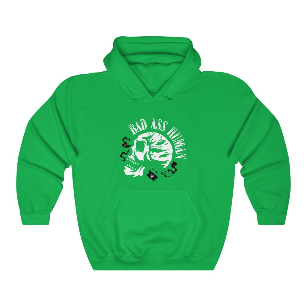 BAD ASS HUMAN MOHAWK Heavy Blend™ Hooded Sweatshirt