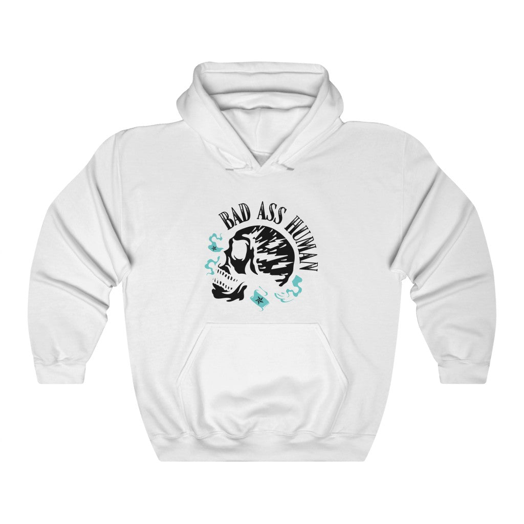 BAD ASS HUMAN MOHAWK Heavy Blend™ Hooded Sweatshirt