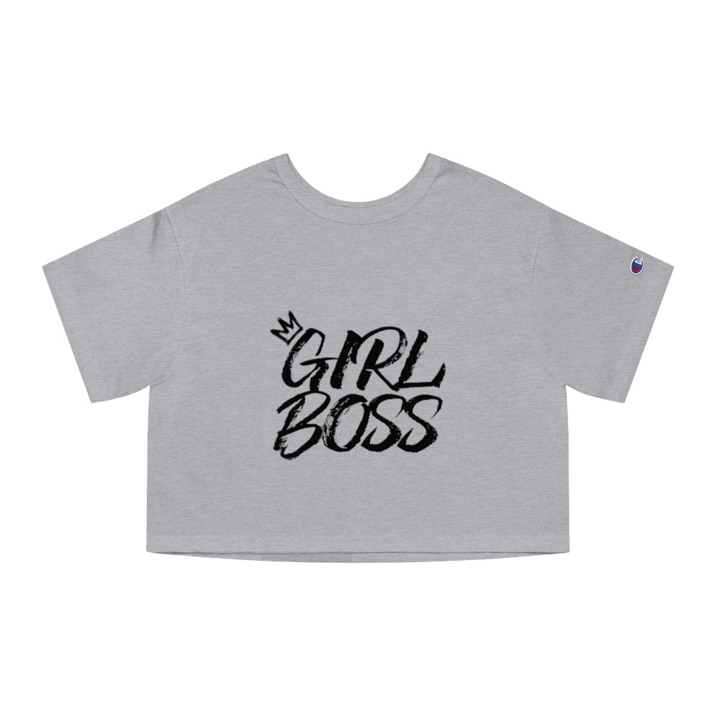 GIRL BOSS Champion Women's Heritage Cropped T-Shirt