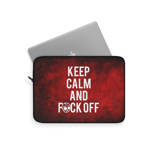 KEEP CALM AND F*CK OFF Laptop Sleeve