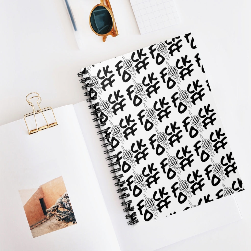 F*CK OFF Spiral Notebook - Ruled Line