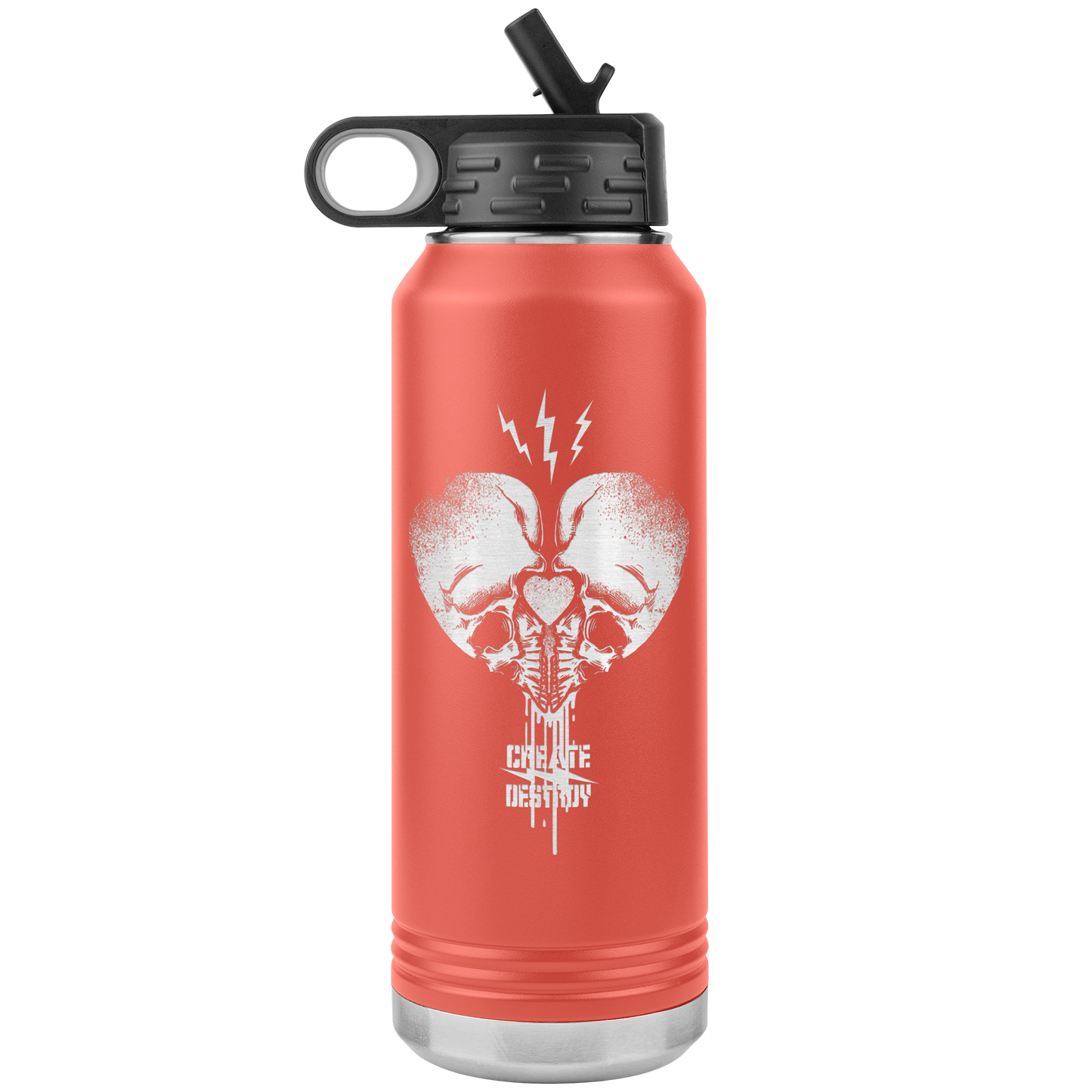 CREATE DESTROY BAD ASS HUMAN 32 OZ WATER BOTTLE