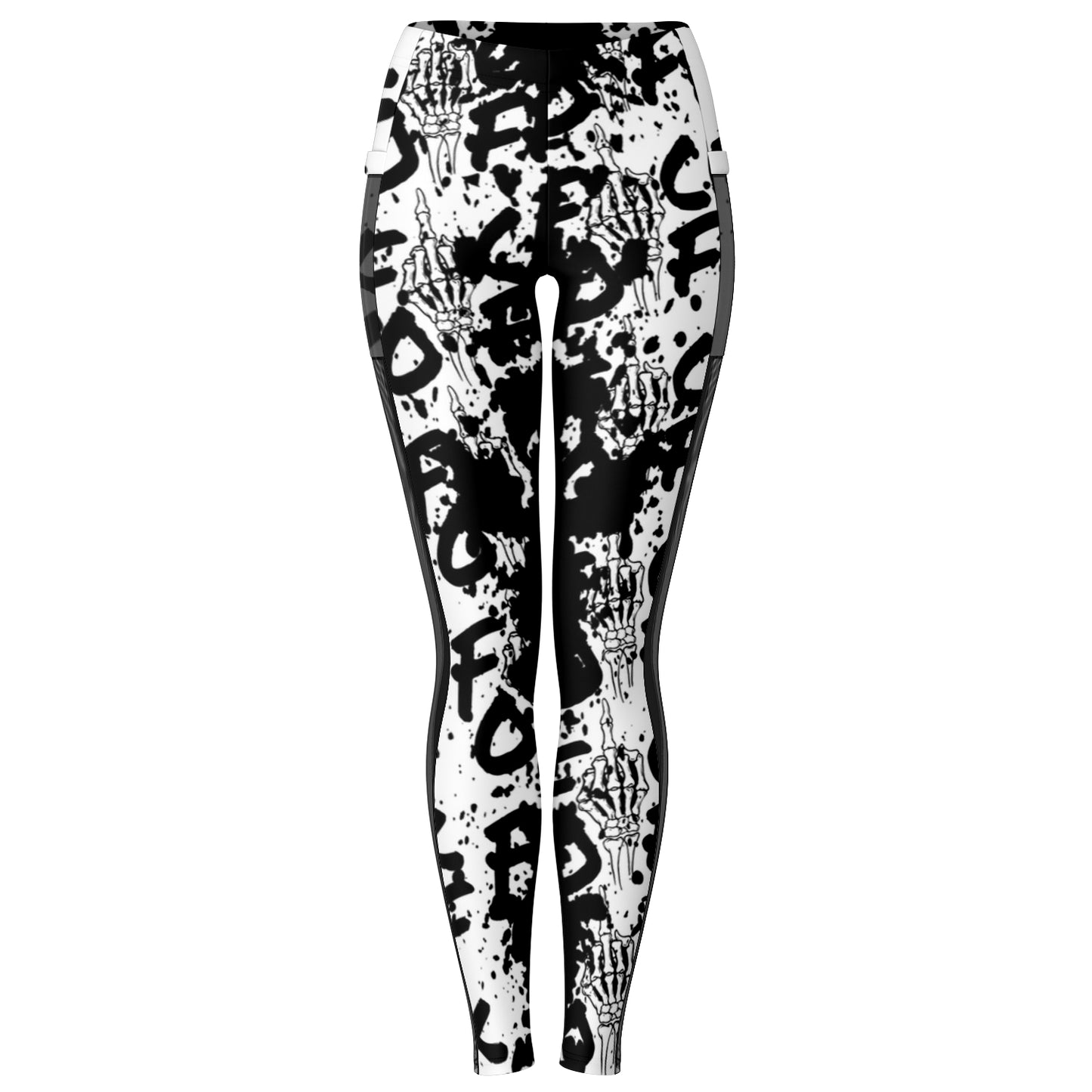 F*CK OFF Mesh Pocket Leggings