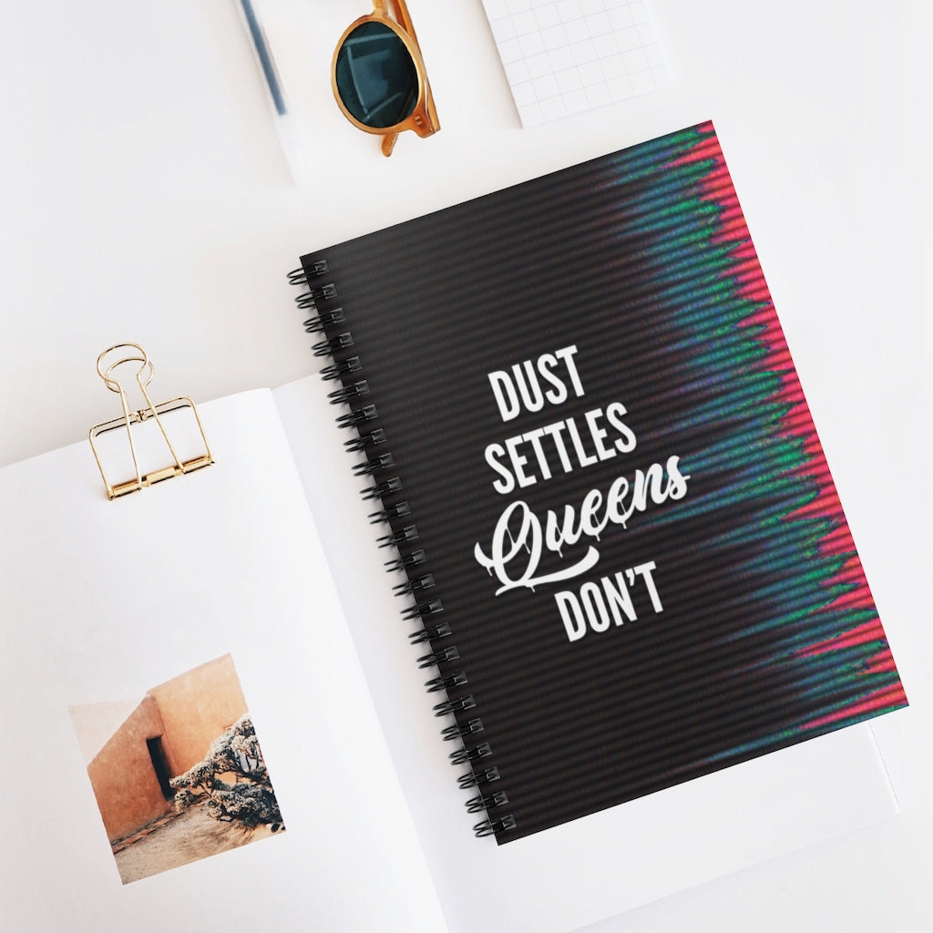 QUEENS DON'T SETTLE Spiral Notebook - Ruled Line