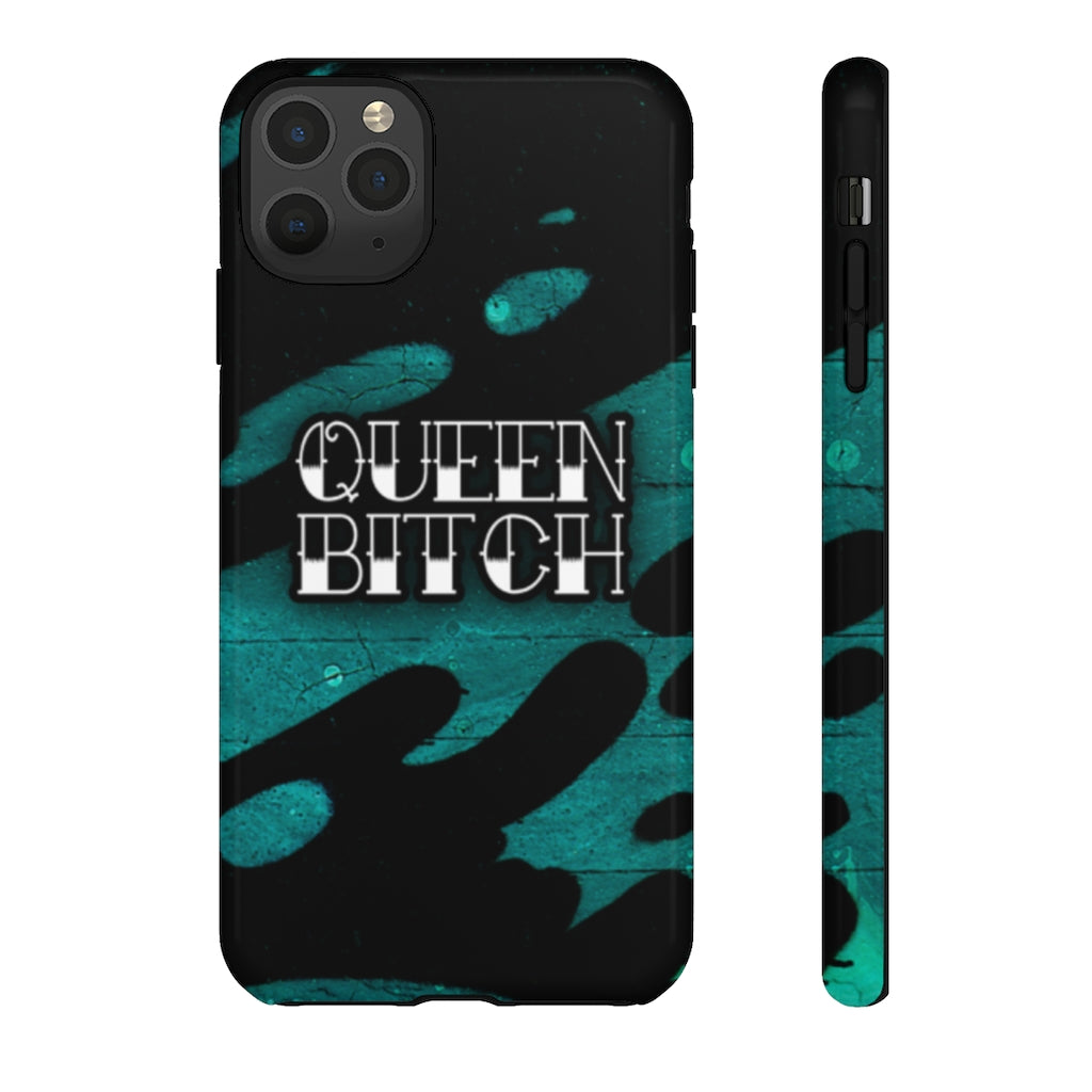 QUEEN BITCH TITLE GRAFFITI Tough Phone Case