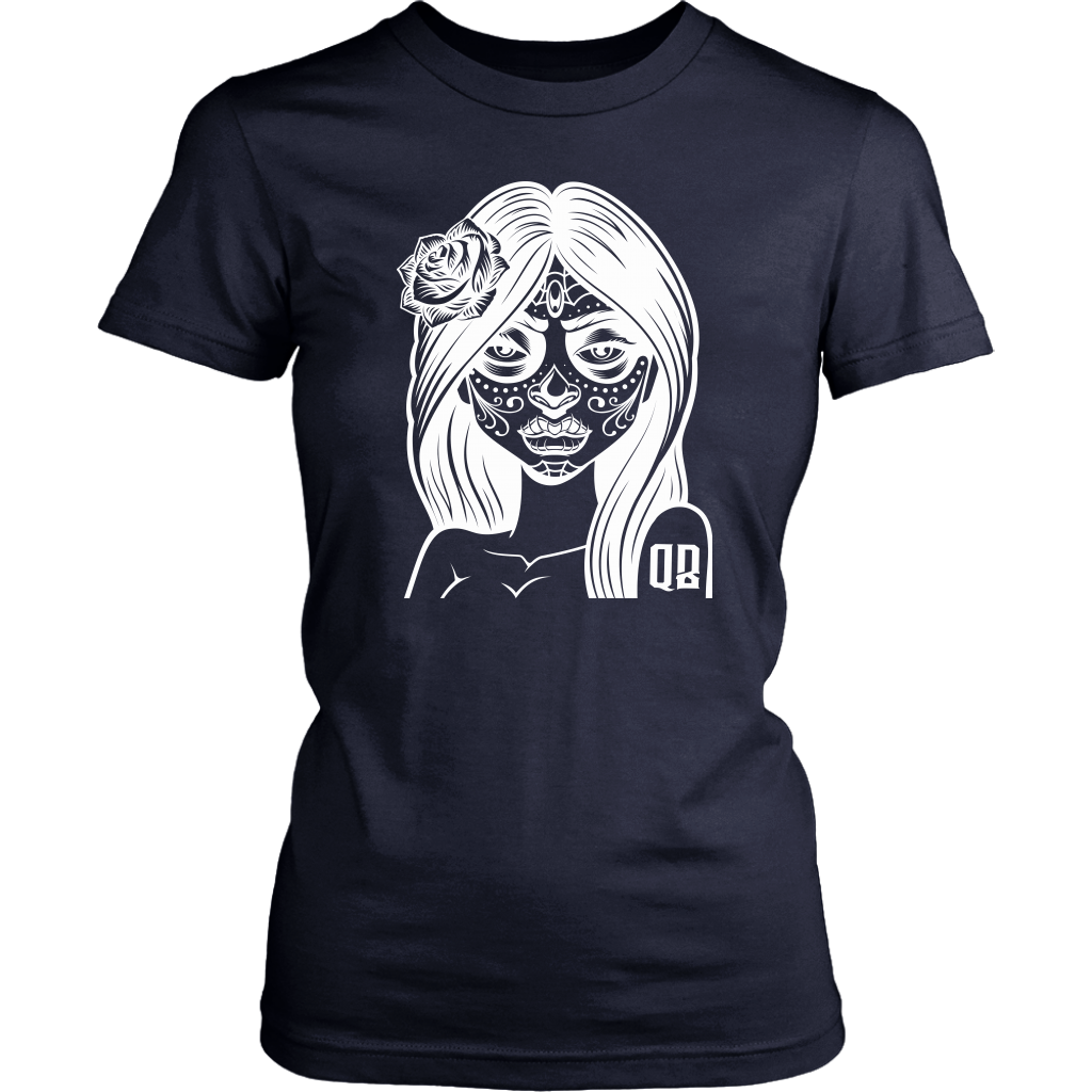 QB DAY OF THE DEAD WOMENS TSHIRT