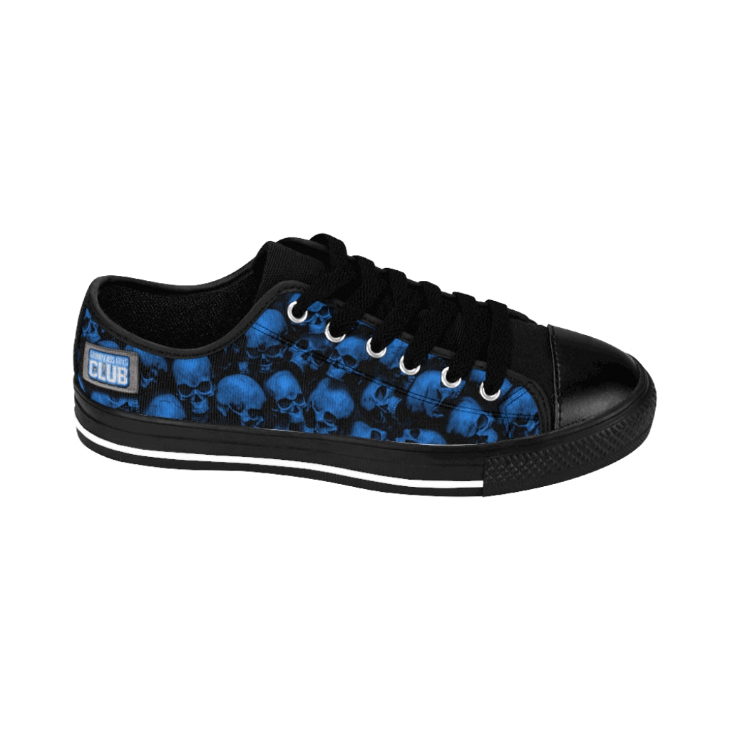 GRUMPY ASS GUYS CLUB BLUE SKULL Men's Sneakers