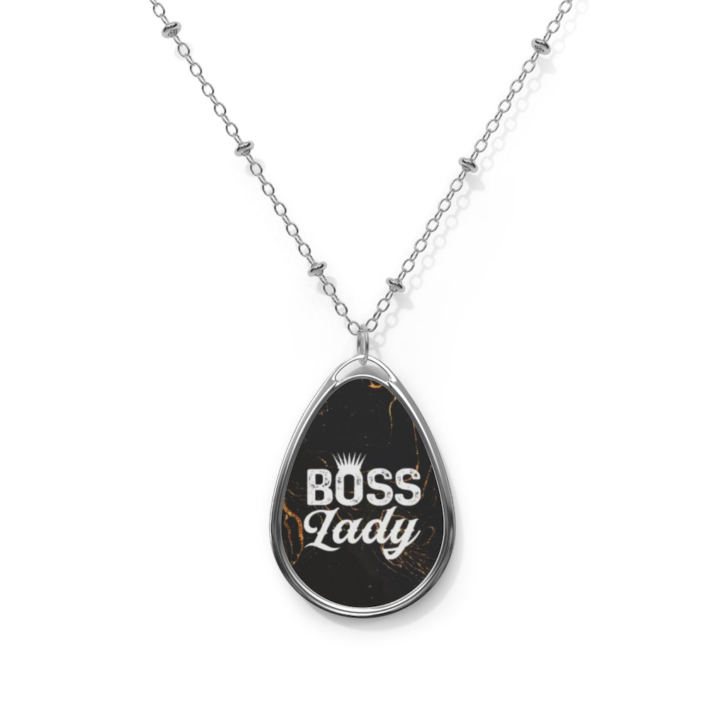 BOSS LADY Oval Necklace