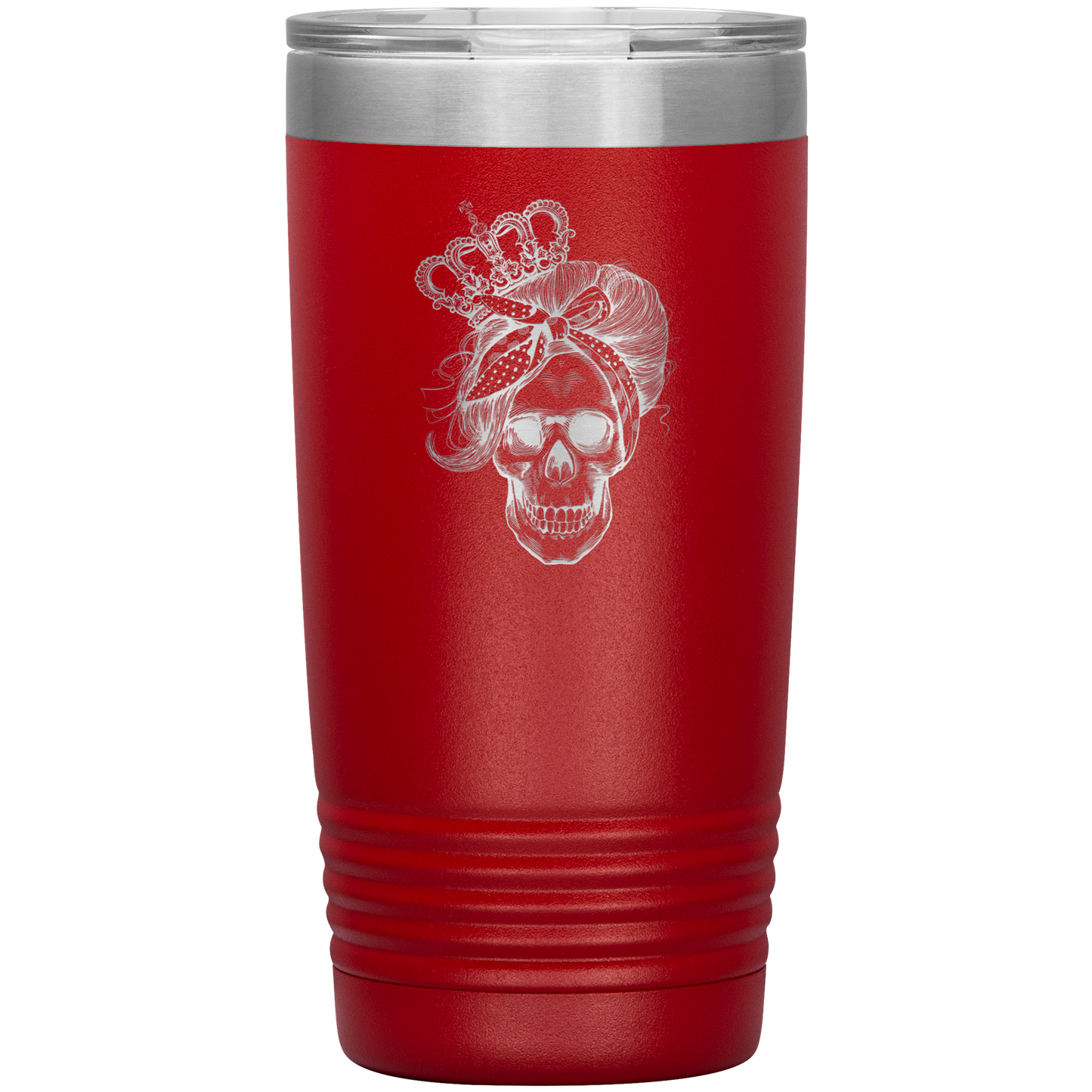 LONG LIVE THE QUEEN SKULL 20 OZ TUMBLER