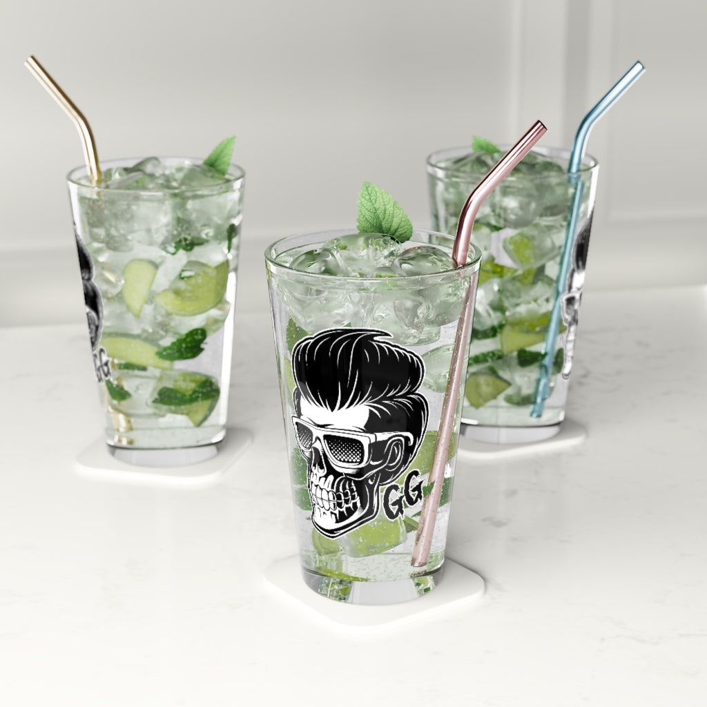 GRUMPY GUYS GLASSES PINT GLASS