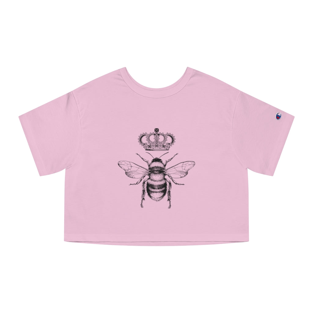 QB CLASSY QUEEN BEE Champion Women's Heritage Cropped T-Shirt