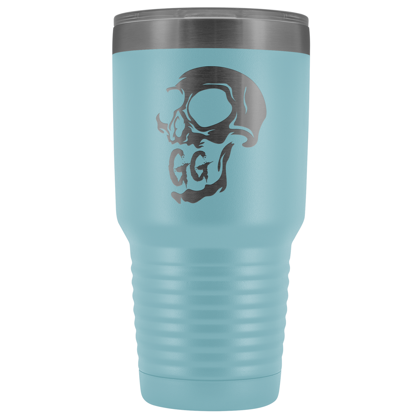 GRUMPY GLORY CREEPY SKULL TUMBLER