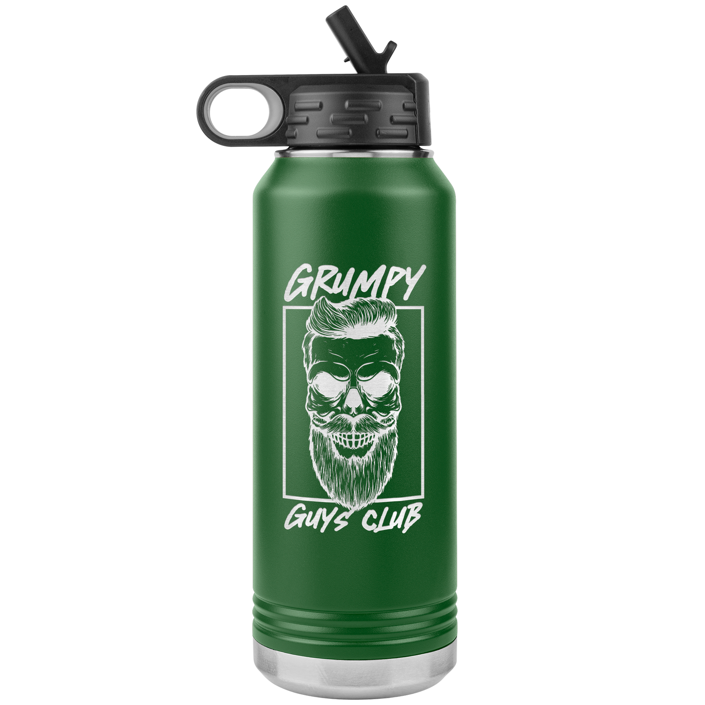 GRUMPY GUYS CLUB SKULL 32 OZ WATER BOTTLE