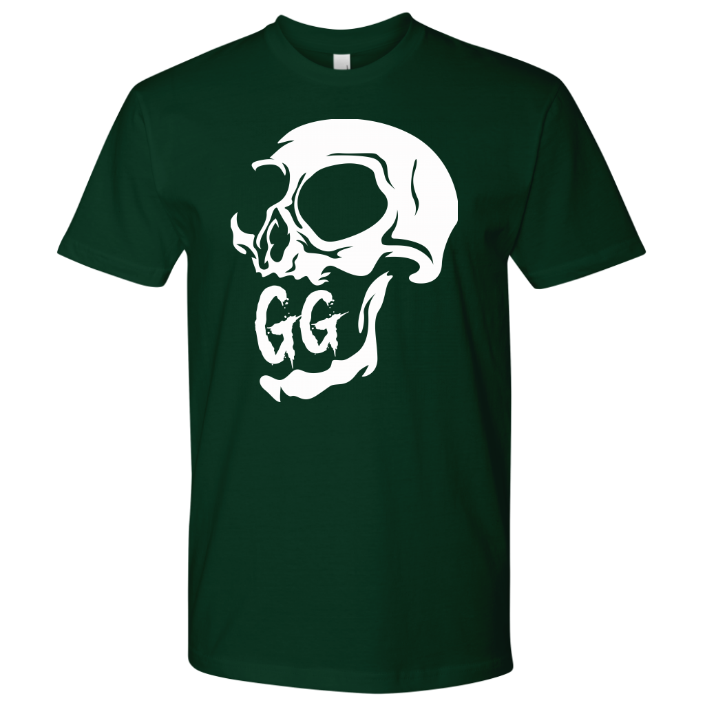 GRUMPY GUY CREEPY SKULL TSHIRT