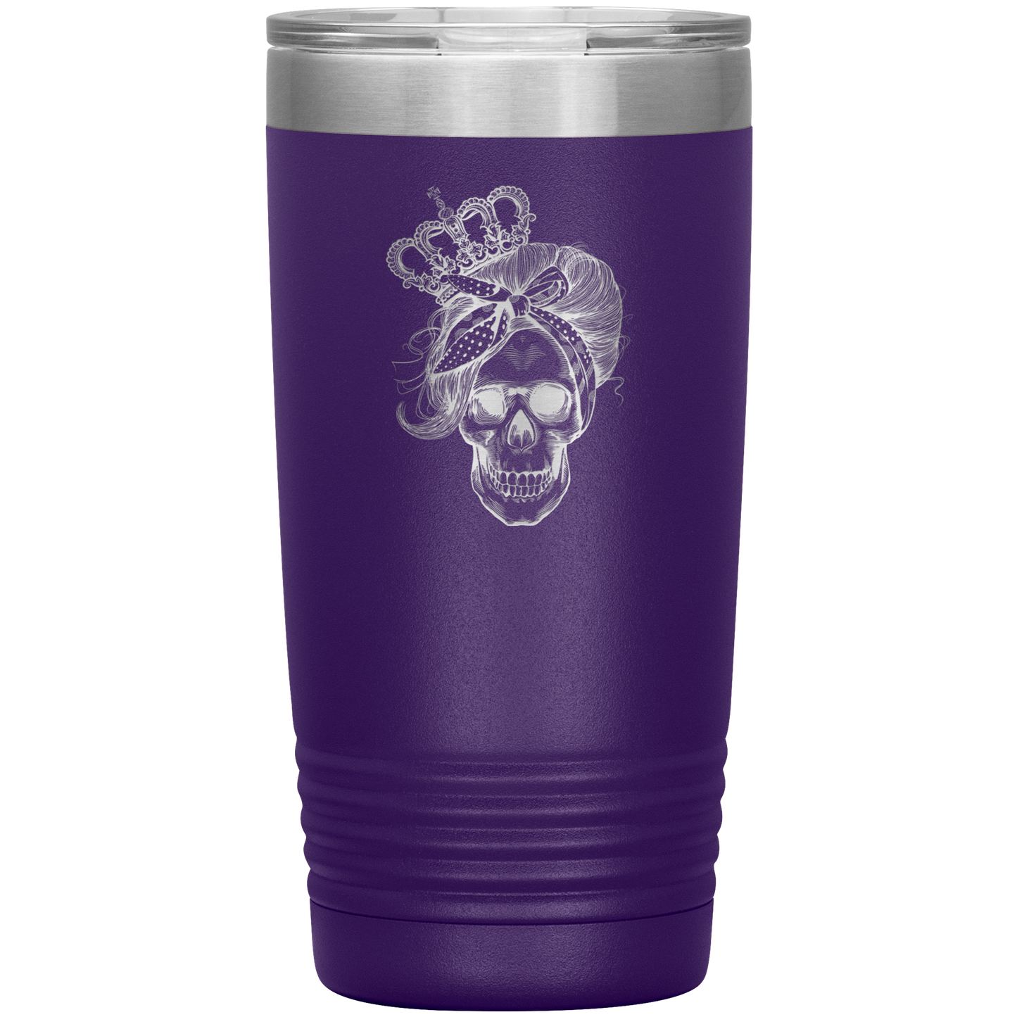 LONG LIVE THE QUEEN SKULL 20 OZ TUMBLER