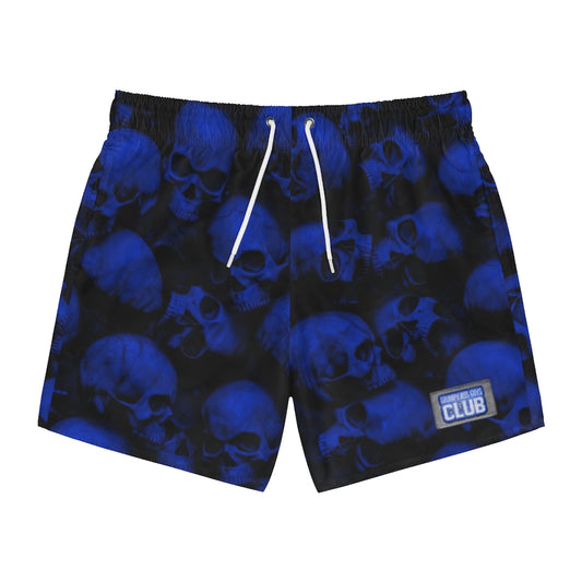 GRUMPY ASS GUYS CLUB BLUE SKULLS Swim Trunks