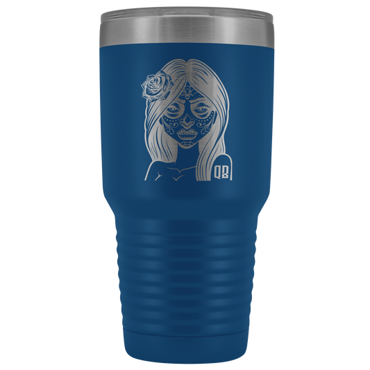 QB CLASSY DAY OF THE DEAD TUMBLER