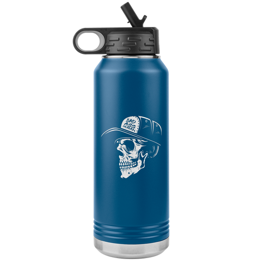 BAD ASS HUMAN SKULL CAP 32 0Z WATER BOTTLE