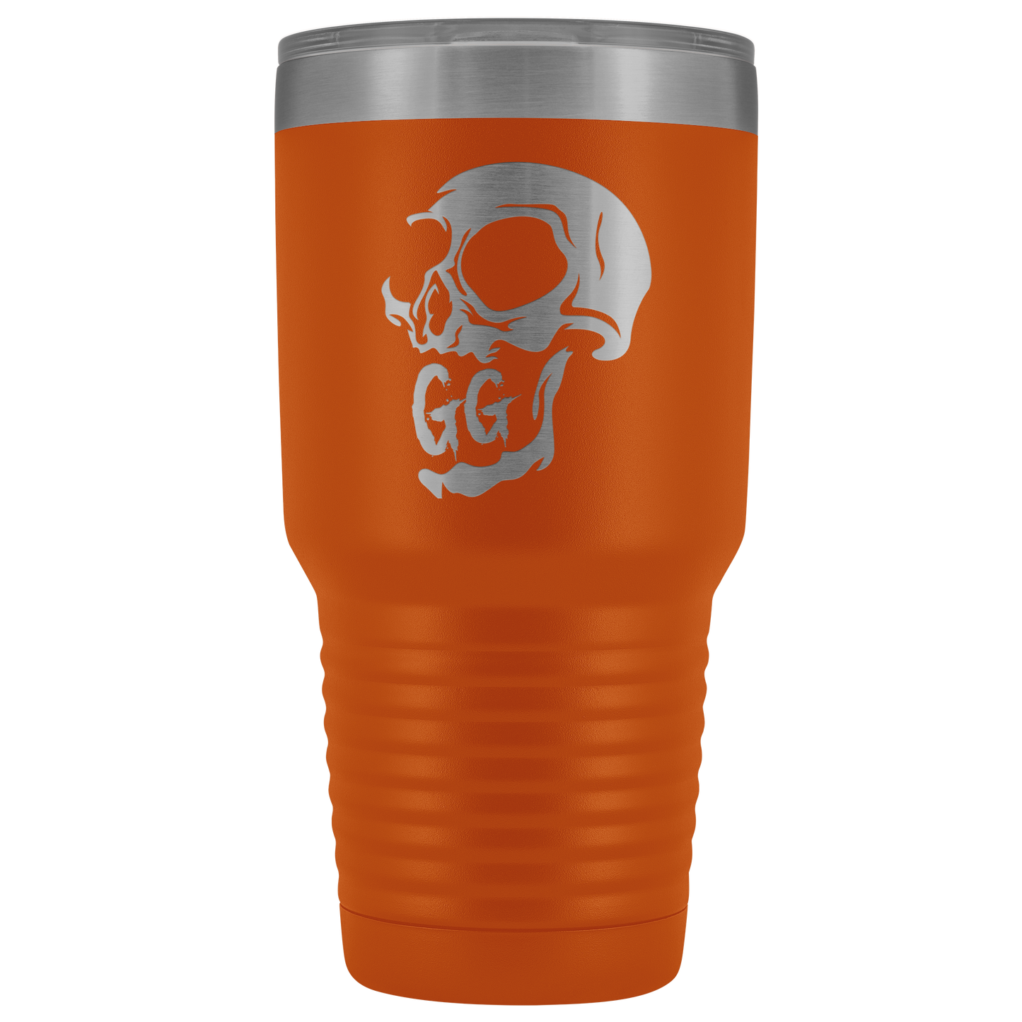 GRUMPY GLORY CREEPY SKULL TUMBLER