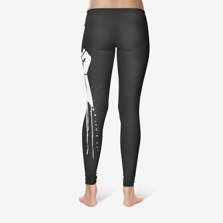 HATE IS THE VIRUS DRIP Temp Control Cotton Leggings