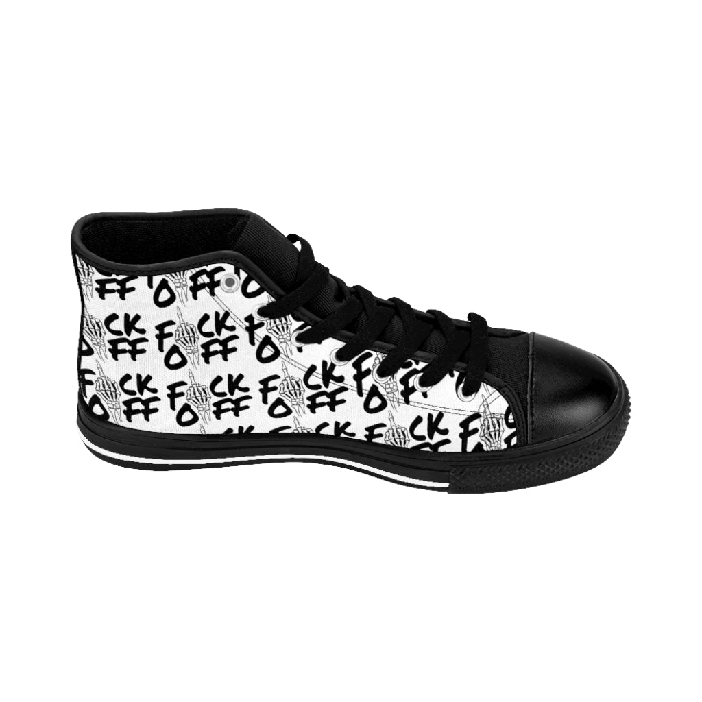 F*CK OFF Men's High Top Sneakers
