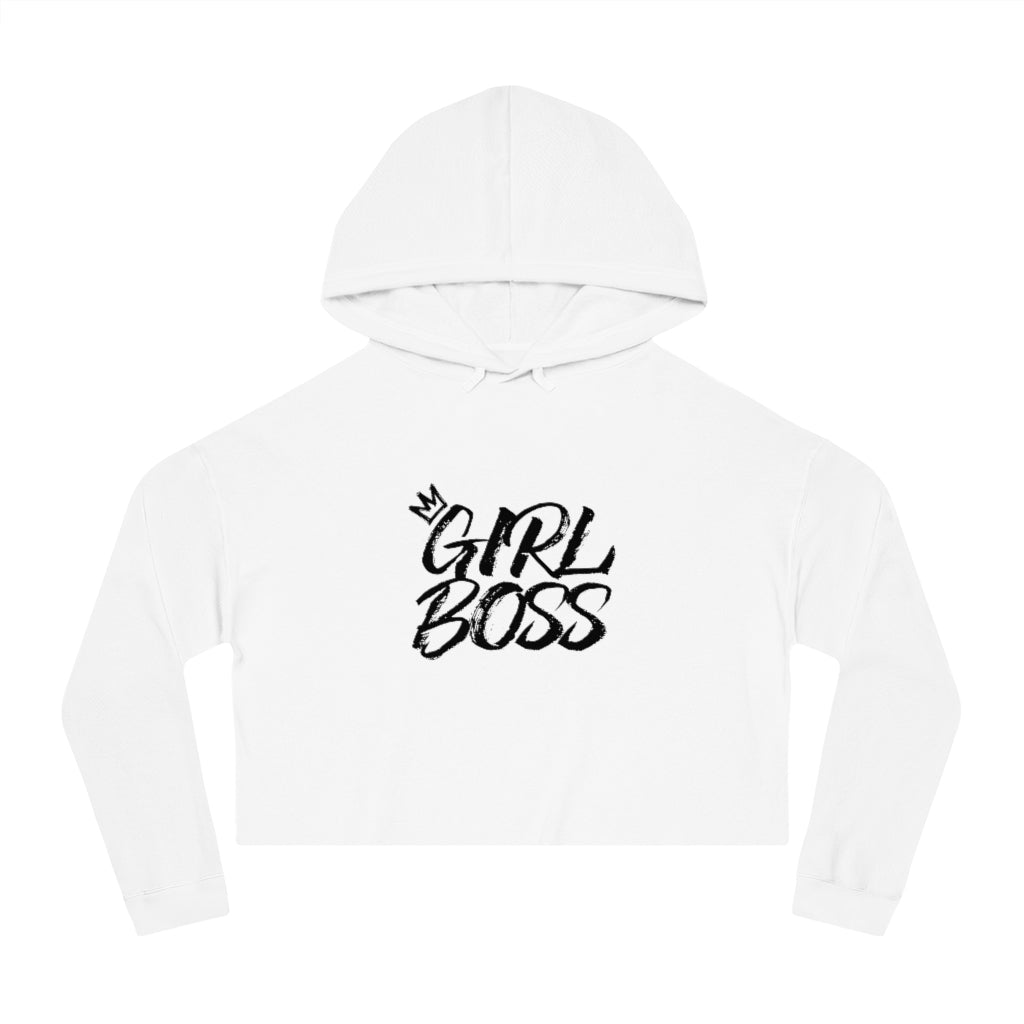 GIRL BOSS Cropped Hooded Sweatshirt